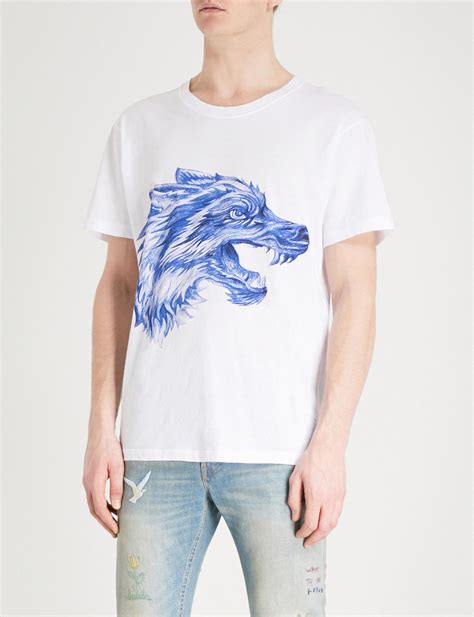 gucci wolf t shirt|gucci t shirt sale.